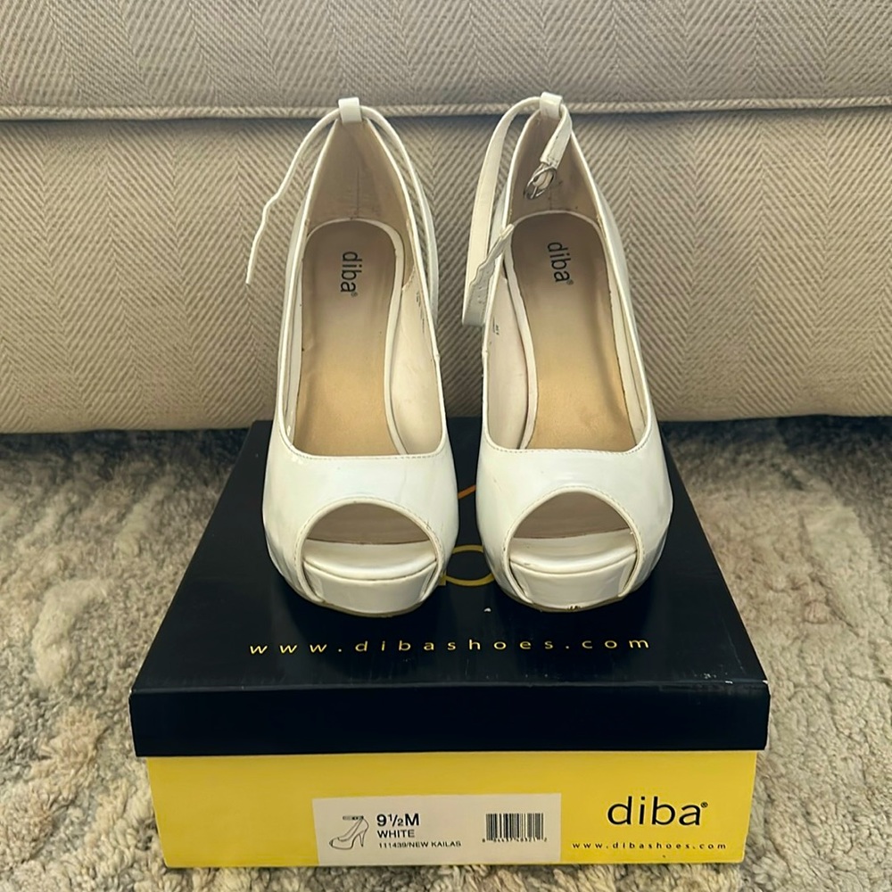 Diba white high heels Kailas size 9.5